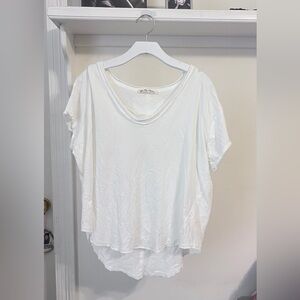 Free People Oversized White Tee